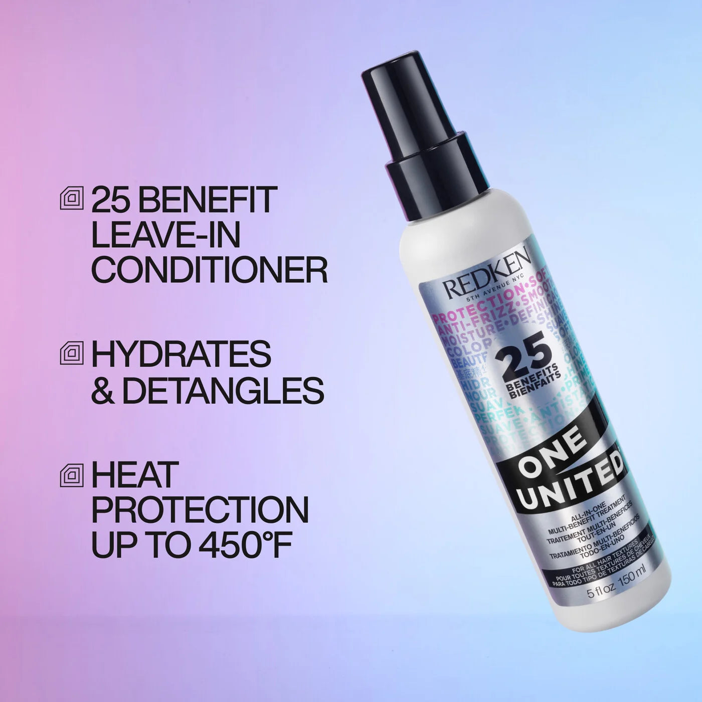 ONE UNITED
Leave-in Conditioner with 25 Benefits