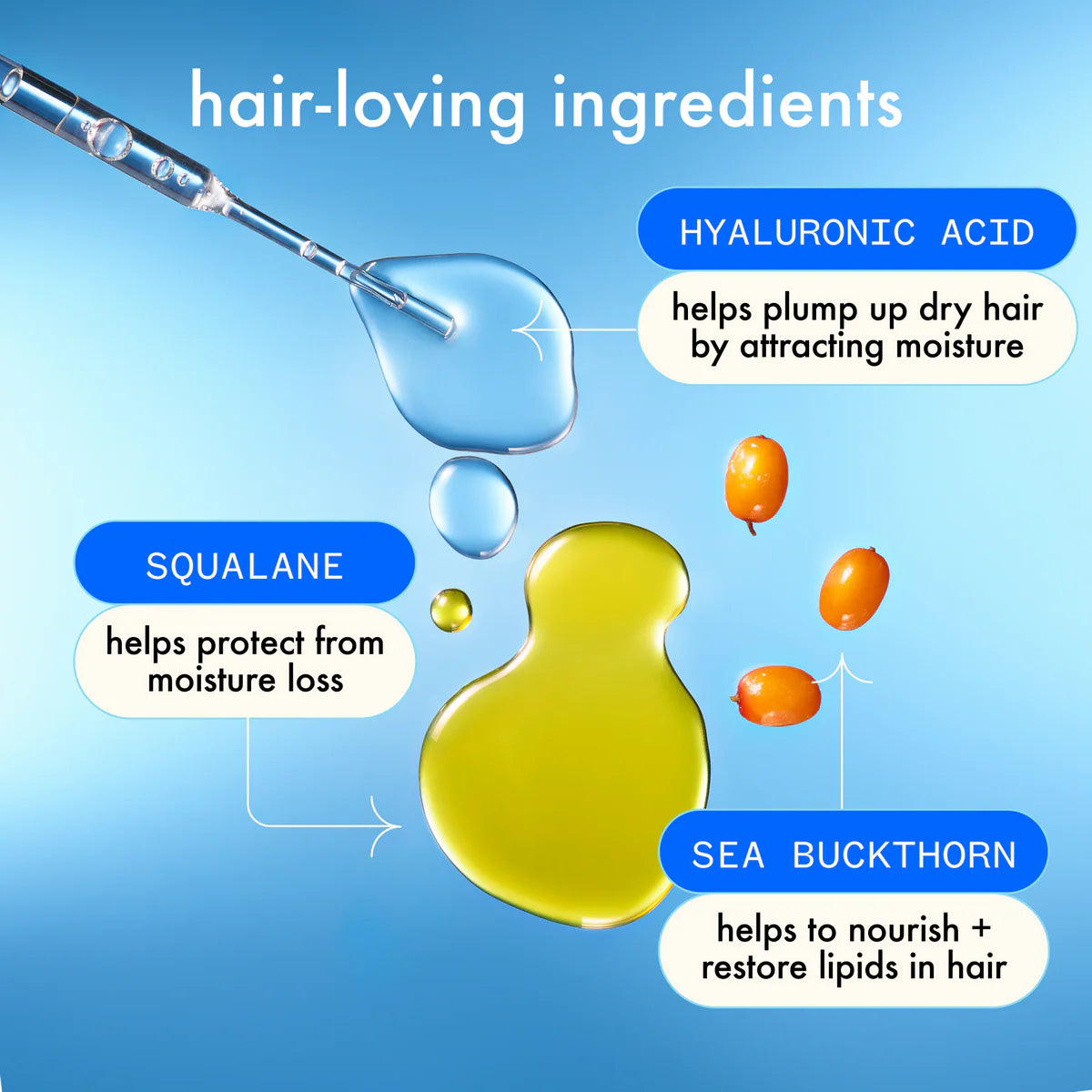 amika: hydro rush
intense moisture hair mask with hyaluronic acid