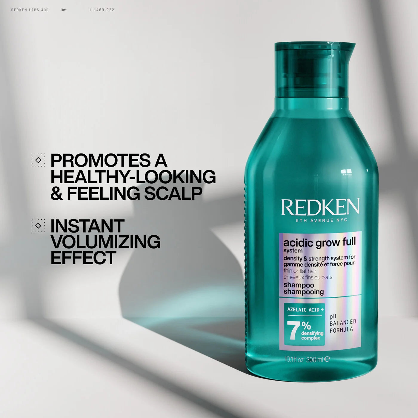 ACIDIC GROW FULL SYSTEM DENSIFYING SHAMPOOD      for thin, flat hair