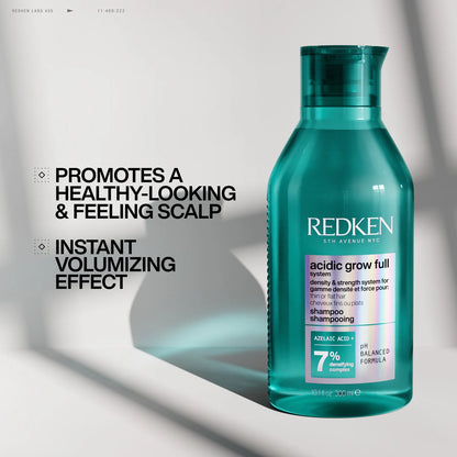 ACIDIC GROW FULL SYSTEM DENSIFYING SHAMPOOD      for thin, flat hair