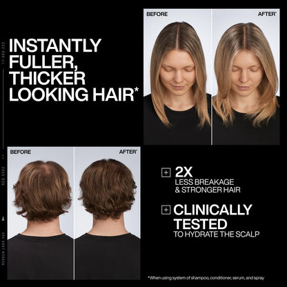 ACIDIC GROW FULL SYSTEM DENSIFYING SHAMPOOD      for thin, flat hair