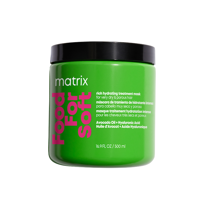 Mask Food For Soft Rich Hydrating Treatment Matrix
Mask that replenishes hydration in even the driest and most porous hair. Mascarilla