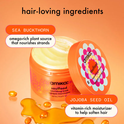 amika: soulfood
nourishing hair mask