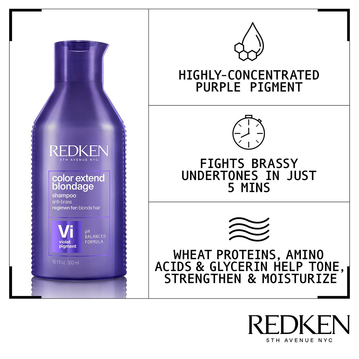 BLONDAGE SHAMPOO
CARE FOR BLONDE HAIR WITH PURPLE SHAMPOO (Violeta) 16.09oz