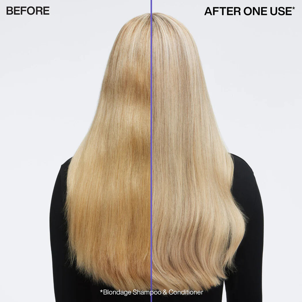 BLONDAGE SHAMPOO
CARE FOR BLONDE HAIR WITH PURPLE SHAMPOO (Violeta) 16.09oz