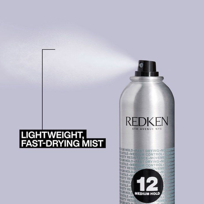 HAIRSPRAY 12
BRUSHABLE HAIRSPRAY
VERSATILE, WORKABLE hairspray REDKEN