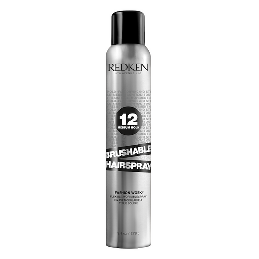 HAIRSPRAY 12
BRUSHABLE HAIRSPRAY
VERSATILE, WORKABLE HAIRSPRAY