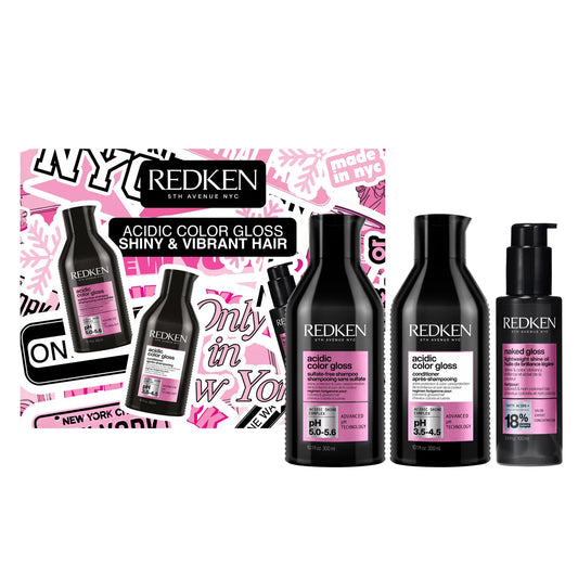 Redken SHINE & COLOR VIBRANCY
ACIDIC COLOR GLOSS HOLIDAY GIFT SET